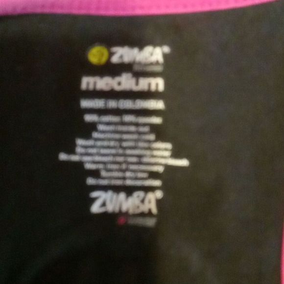 Zumba Fitness Activewear Top Black Women's Size Medium - Picture 5 of 5